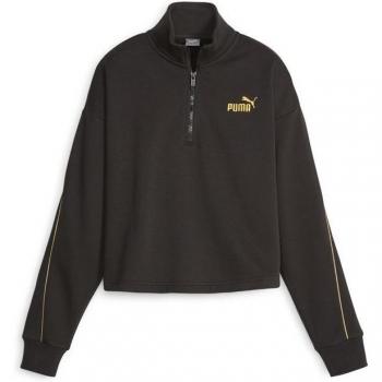 Sudadera Puma Essentials+ Minimal Gold Half-Zip Mujer
