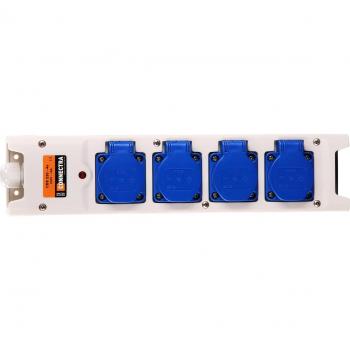 Connectra verlengsnoer met 4-voudig nyloncontactblok H07RN-F 3 x 1.5 mm² 10 meter