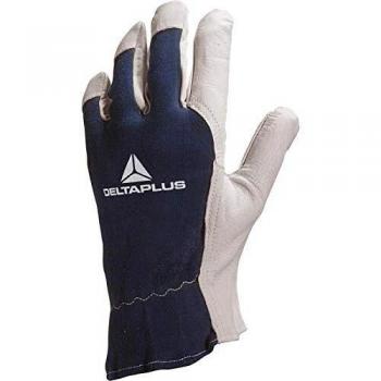 Lotto di 12 Guanti Capra/Dorso Jersey – Colore Naturale Blu, Taglia 11
