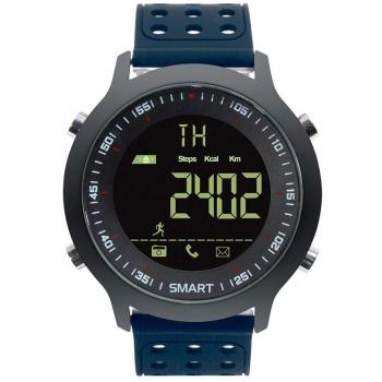 SmartWatch Leotec Hardy Life Azul con Esfera 2.79cm Full View, Retroiluminado IP67, Bluetooth 4.0, Alertas, Podómetro y Batería de 1 Año - Compatible con iOS/Android
