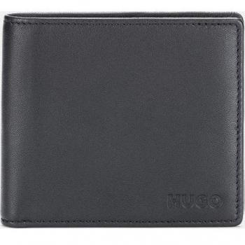 HUGO para hombre. Cartera de Piel con Loco Grabado en Caja negro
