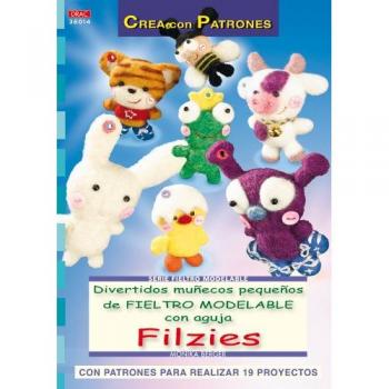 Divertidos muñecos pequeños de fieltro modelable (Tapa blanda).