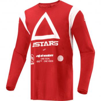 Maglia Moto Off-Road Enduro Alpinestars TECHDURA Rosso Brill taglia XX