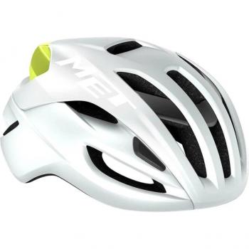 Casco MET Rivale MIPS Edición Especial Blanco Amarillo, Talla S
