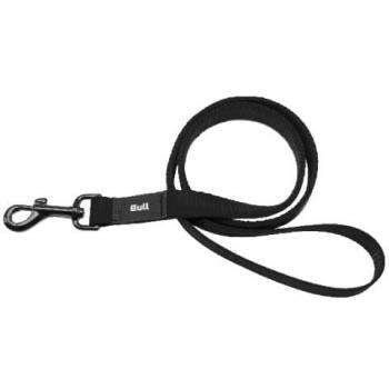 Correa de nylon lisa negra para perros