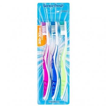 Cepillo Sence 3D Extra Clean Medio - Paquete de 3