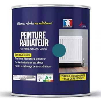 Peinture Radiateur fonte acier alu - RAL 5021 Bleu D'eau - 1 kg (jusqu'à 5 m² en 2 couches) - ARCANE INDUSTRIES