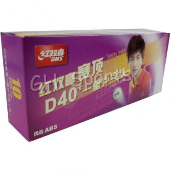 DHS D40+ 10x 1-Star White Table Tennis Balls