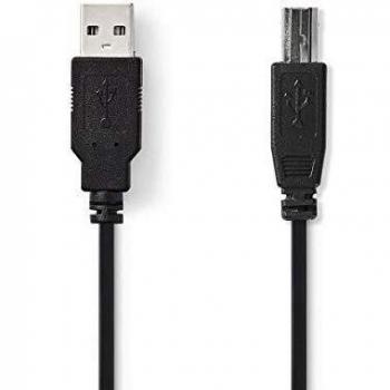 Nedis USB 2.0 A Male to B Male Cable - 0.5 Meter