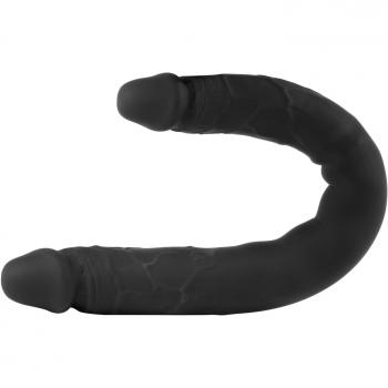 Deluxe Doppeldildo Poppduo Schwarz – 30 cm realistischer Penis‑Nachbildung