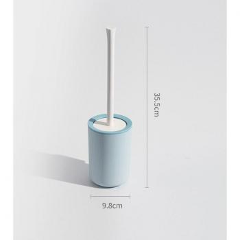 Cepillo de Limpieza para Inodoro, Colgador Blanco, Accesorios de WC