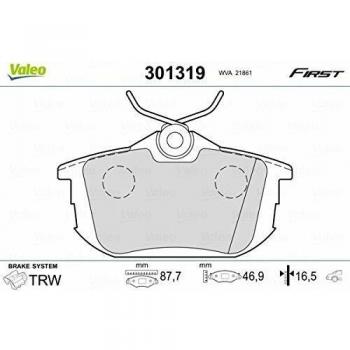 VALEO Brake Pad Set 301319