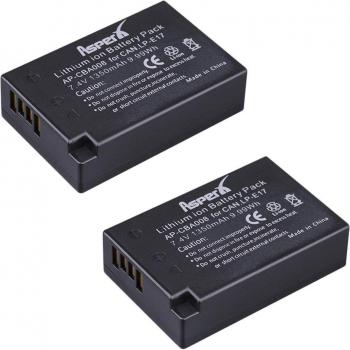 Canon LP-E17 Batterien + USB Ladegerät für EOS M-Serie