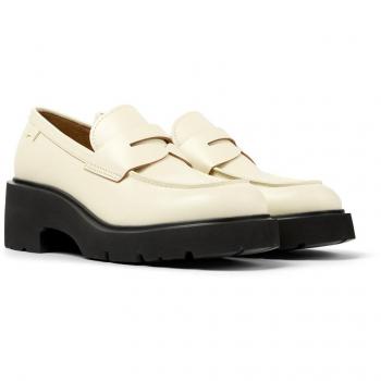 CAMPER Milah - Women's Loafers - White, size 7, Smooth leather
