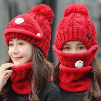 Gorro de Lana Abrigado con Cuello de Máscara