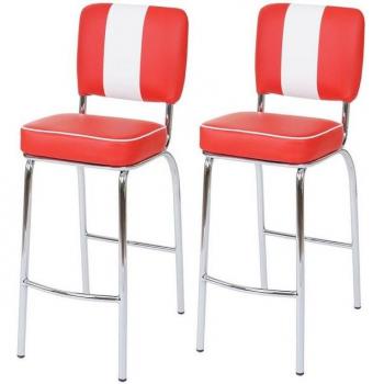 MCW Barhocker Akita B‑2 Set (2 Stück) – Bequeme Polsterung, stabile Bauweise