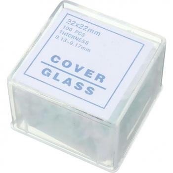 100pcs Transparent Covers for Microscope Slides 22x22mm