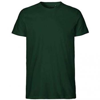 Neutral Bio-Herren-T-Shirt Rundhalsausschnitt, bottle green, Gr. XL