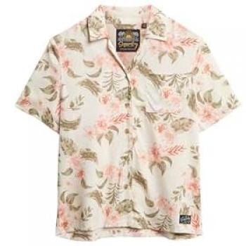 Blusa de verano Superdry en blanco crudo
