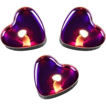 Heart Shaped Votive Candles - 50 Pack