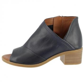 Sandales Helline Cuir Vache Marine 38
