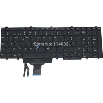 Dell Latitude E5550 E 5550 5570 5580 5590 Spanish Keyboard Replacement - Black, 0Y92DW