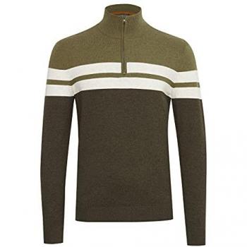 Jersey Naresh en Tonos Oliva y Verde Oscuro