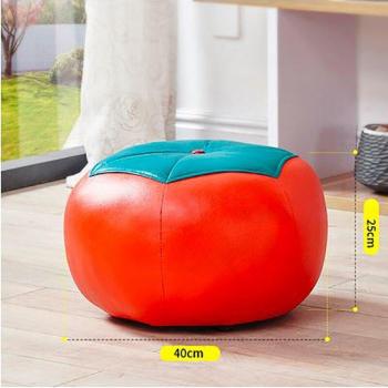 Tabouret de pieds en cuir enfant petit cartoon