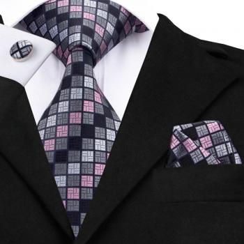 Corbata de Seda Rosa Elegante para Negocios