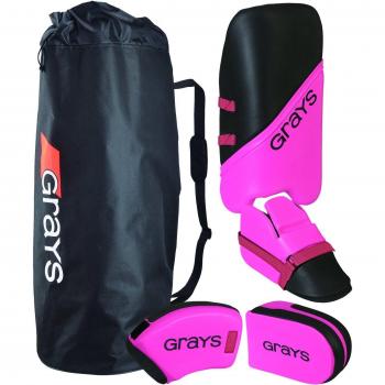 GRAYS G100 Junior Goalie Set - Black/Pink, One Size