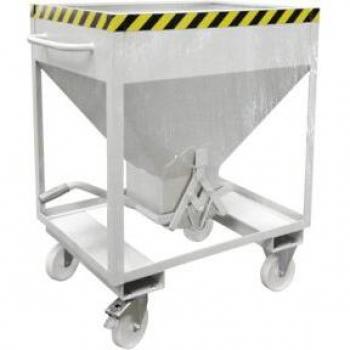 Siloconteneur SRE 375, fermeture à ciseaux, 375 litres, galvanisé