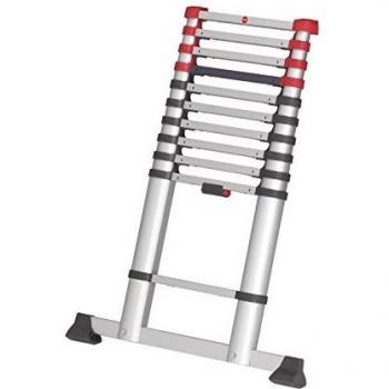 Hailo - 7113-112 - Escalera telescópica de aluminio FlexLine 320 de 11 peldaños