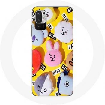 Funda para Xiaomi Poco M3 Pro BTS Bangtan Sonyeondan BT21 Tata Chimmy Cooky Rj Shooky Koya Mang Et Van