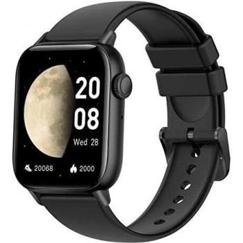 ASWEE Smartwatch Uomo Donna, 1,85'' Schermo Orologio con Nero