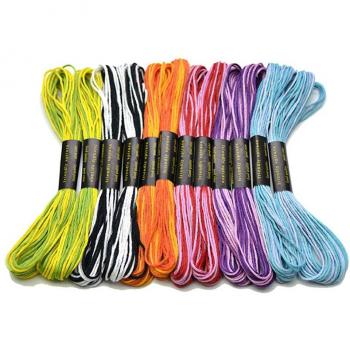 Baumwollstickgarn 100 Farben