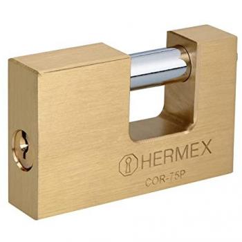 Candado Antipalanca Latón Hermex 75 mm
