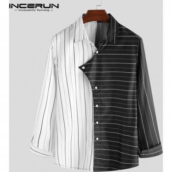 Patchwork Longs Manches Homme Incérun