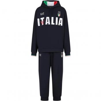 Tuta sportiva EA7 Paris 2024 olimpici da uomo - blu