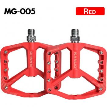 Nylon Fiber Mountain Bike Pedal Replacement Parts Set, 9/16 DU Bearing, 100x109mm