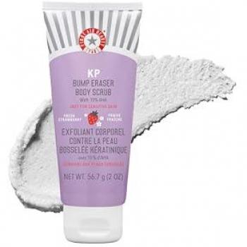 First Aid Beauty KP Bump Eraser 10% AHA Body Exfoliant for Keratosis Pilaris (56.7 g)