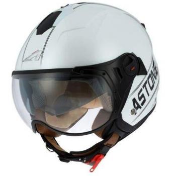 Astone Helm MINIJET S SPORT COOPER - Casque jet - weiß/schwarz - XXL