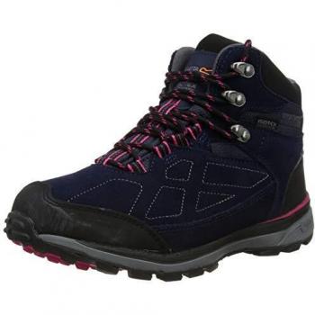 Regatta Ladies Samaris Suede Waterproof Hiking Boots Navy UK 7