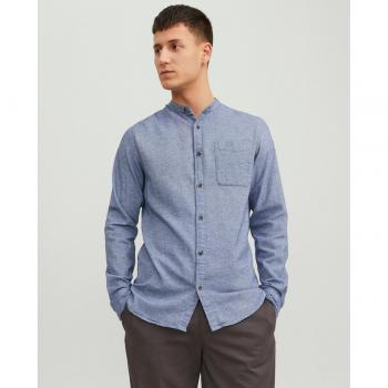 Camisa Jack & Jones JJEBAND MELANGE SHIRT LS SN para hombre