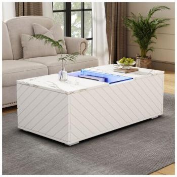 Mesa MINKUROW Blanca con Iluminación