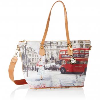 YNOT J-396 Borsa a Tracolla Donna Multicolore