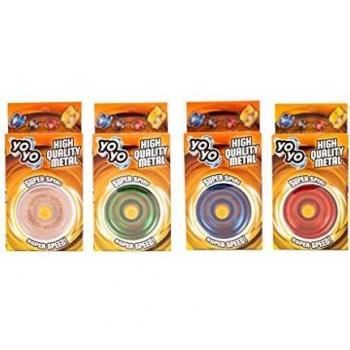 JOHNTOY 29483 Metall-YoYo, Ø 5,5 cm – sortiert