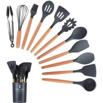 Silicone Cooking Utensil Set - 12 Heat Resistant Tools
