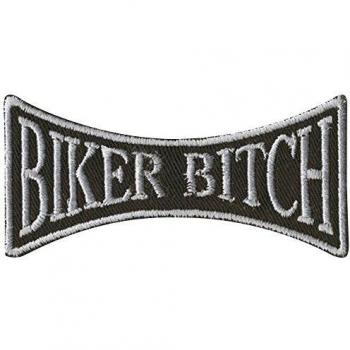 AUFNÄHER - Biker Bitch - 04661 - Größe ca. 9 x 5 cm - Patches Stick Applikation
