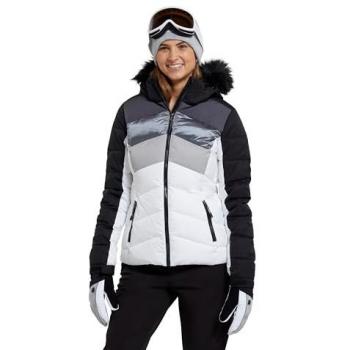 Cascade Damen‑Skijacke Weiß – wasserabweisend und gepolstert