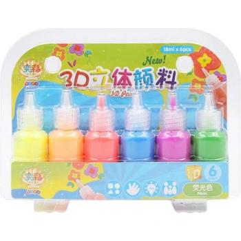 Kit de Graffiti Acrylique 3D pour Enfants - 6 Teintes